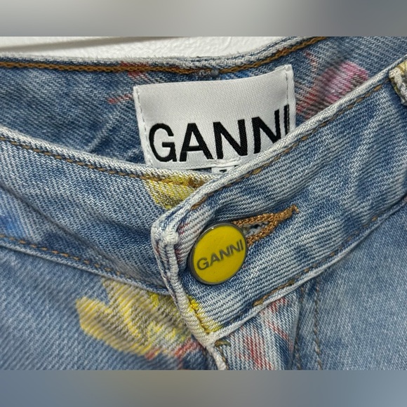 GANNI Baggy Pants in Floral Prints Size 30 - Picture 6 of 13